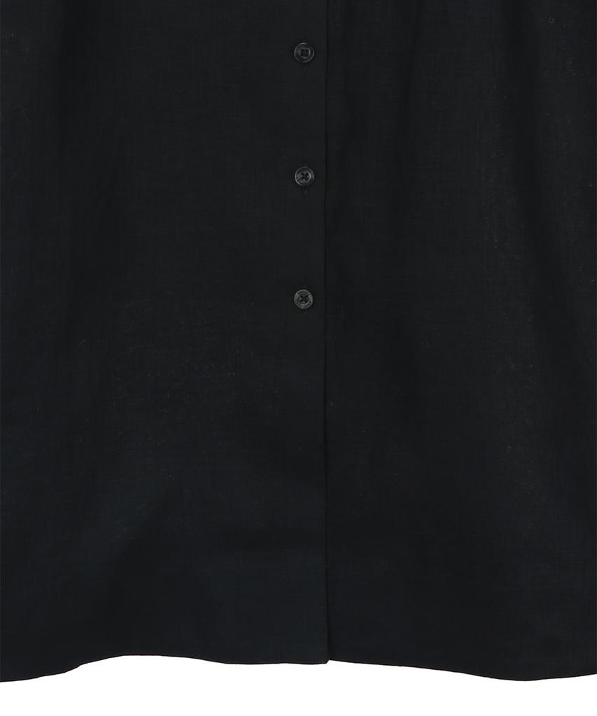 Льняное платье-рубашка с поясом BROOKS BROTHERS (черный) (Bbdzwm7129Ues)