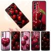 Чехол для телефона с вишней, фруктовый чехол для Samsung Galaxy S24 S23 S22 Ultra S20 S21 FE 5G S10 S9 Plus S10E S8 S7 Edge, силиконовый чехол