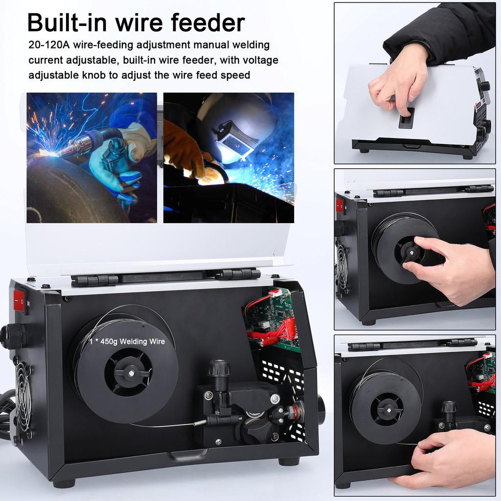 2 In 1 MIG MMA Welding Machine IGBT DC Inverter Welder Automatic Wire Feeding Contact Welding Non-Gas Gas-Shielded ARC Welder 220V