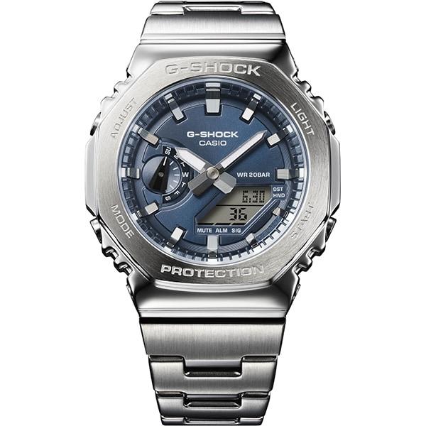 Casio Мужские часы G-SHOCK GM-2110D-2BJF [G-SHOCK цифровая аналоговая комбинированная модель] круглые серебристые