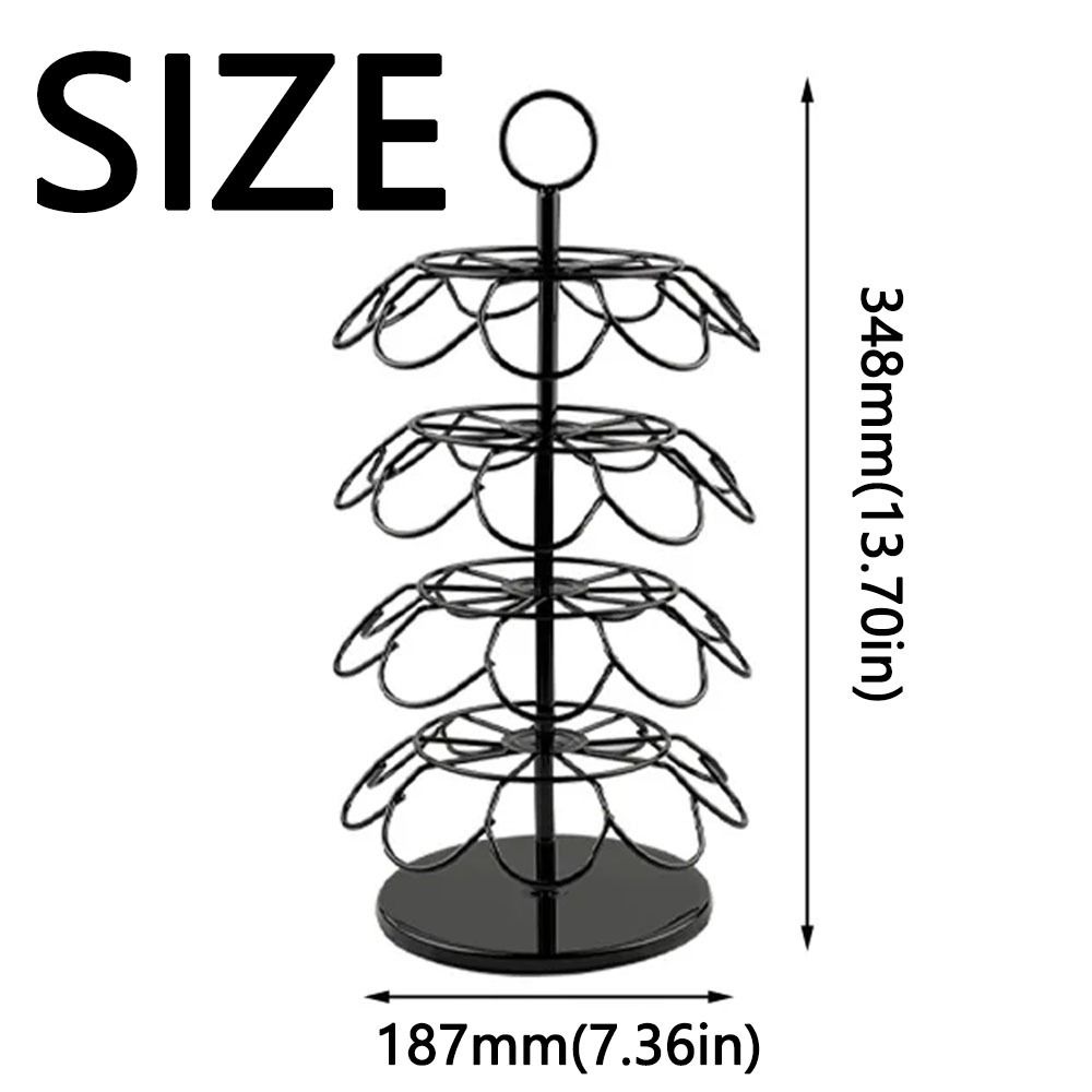 Holds 36 Pods Rotatable Coffee Pod Holder 360 Degree Rotates Capsule Display Rack  Cafe Shop