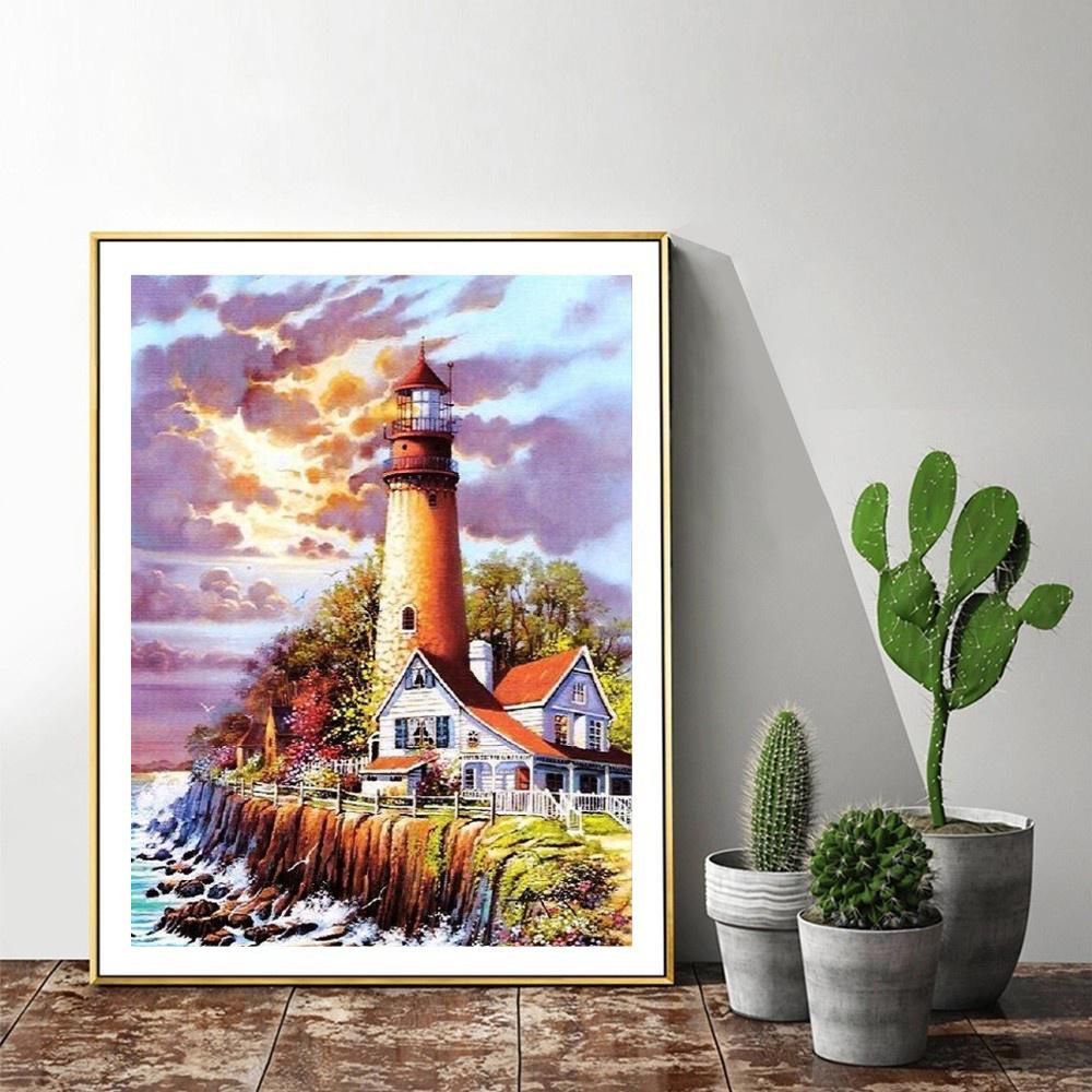 Алмазная картина Пейзаж 5D Алмазная картина Полная дрель Набор для вышивки крестом Даймонд Картина Полная дрель