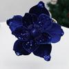 21cm Fake Christmas Flowers Sequin 3D Simulation Magnolia  Wedding Party Decoration