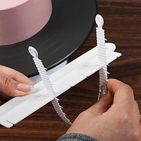 Yousheng Fondant Cake Arc Ruler Регулируемая направляющая дуги Прецизионный инструмент для выпечки Декоративная дуга Разделитель Маркировка Инструменты для украшения тортов из сахарной пасты и жевательной резинки