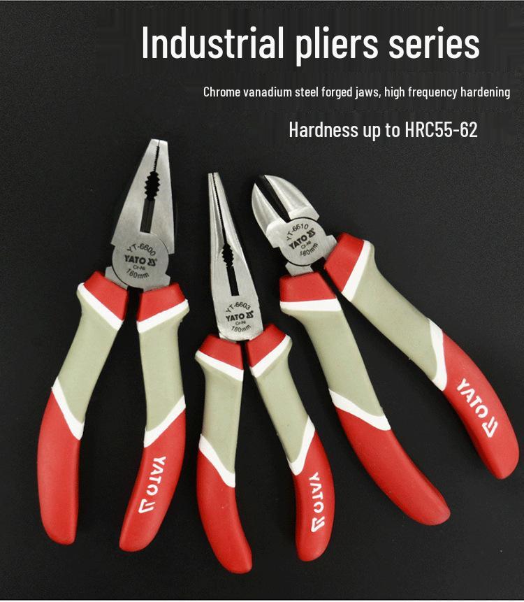 YATO Yiertuo 6" и 8" Длинногубцы, Пассатижи, Кусачки для проволоки, Заостренные клещи, Бокорезы.