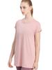 Roopa Tunic Short Long Yoga Hot Beige Size M Women's Back-Gathered T-Shirt, Sleeve, Length, Wear, Fitness, Sports, Yoga, Figure-Flattering, Pink,