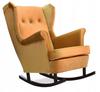 ARI Rocking Chair, Scandinavian, Family Meble, Gold, Mustard