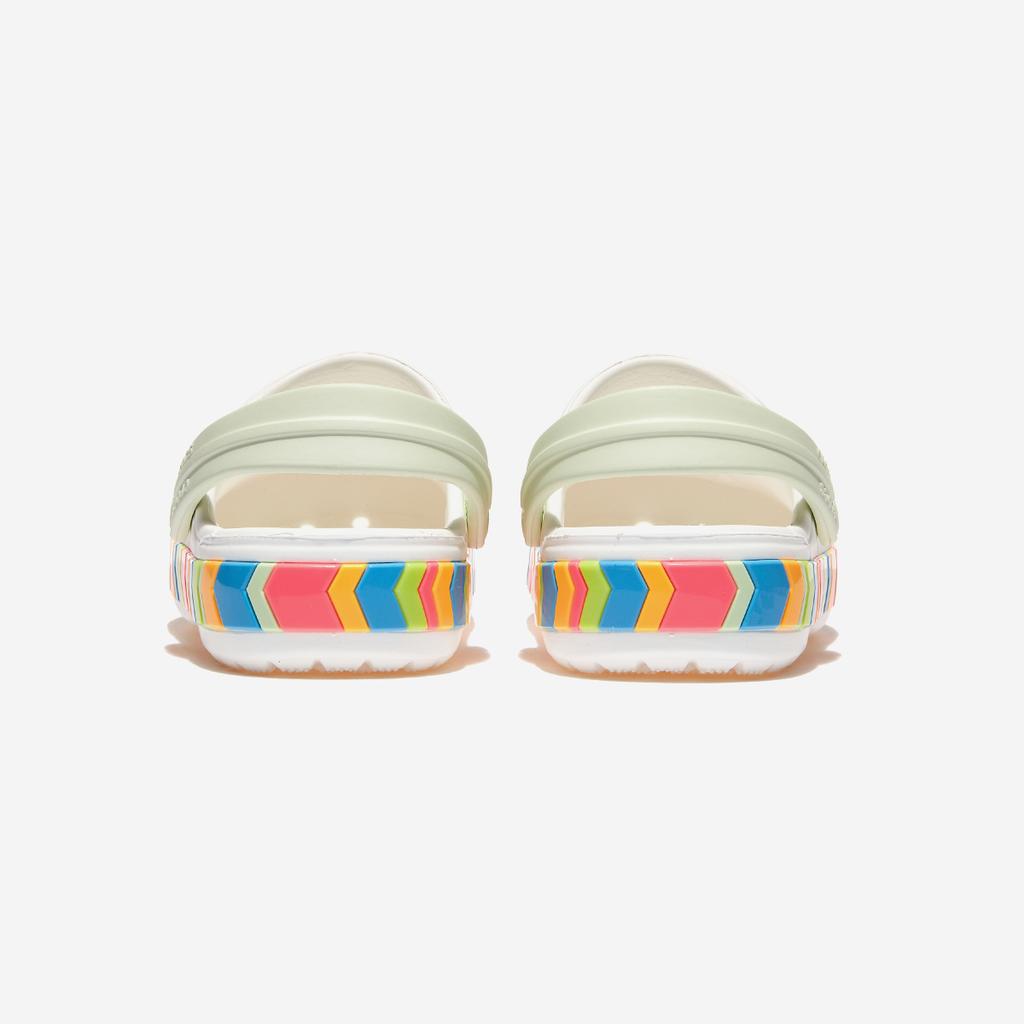 [Crocs] Chevron Band Clog Kids [CRS213839-WHITE/MULTI]