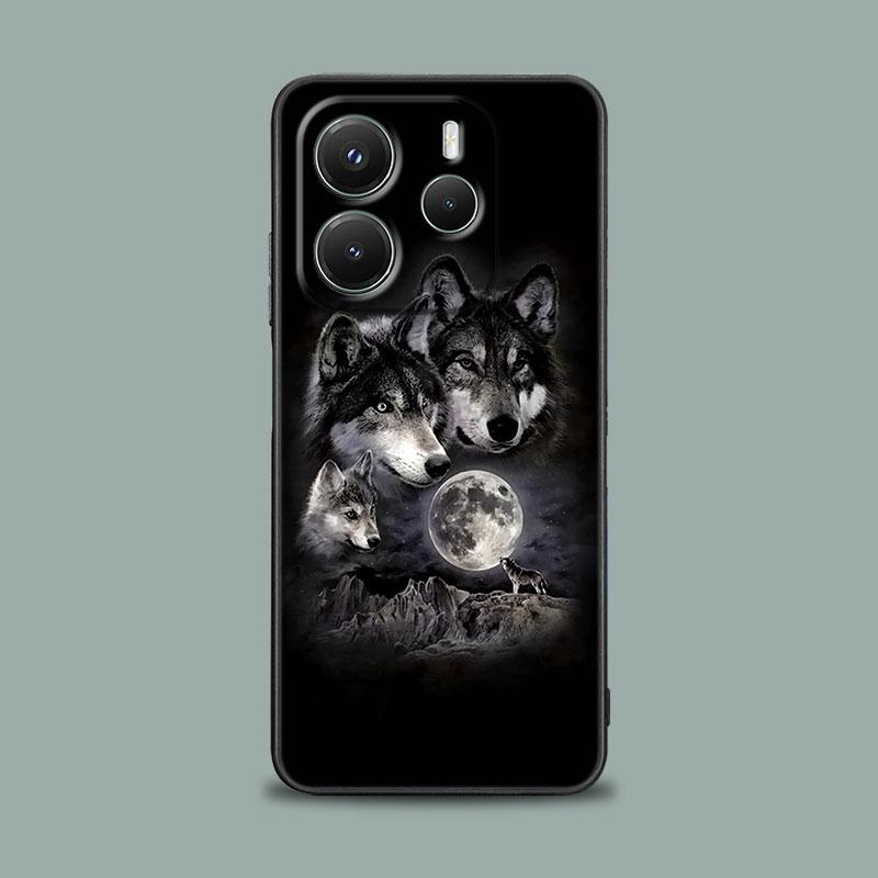 Чехол для телефона для Xiaomi Redmi 15C 14C 12C 13C Redmi Note 15 14 13 12 11 10 Pro Plus 5G 12S Мягкий чехол Орел Кот Лев Тигр Животное
