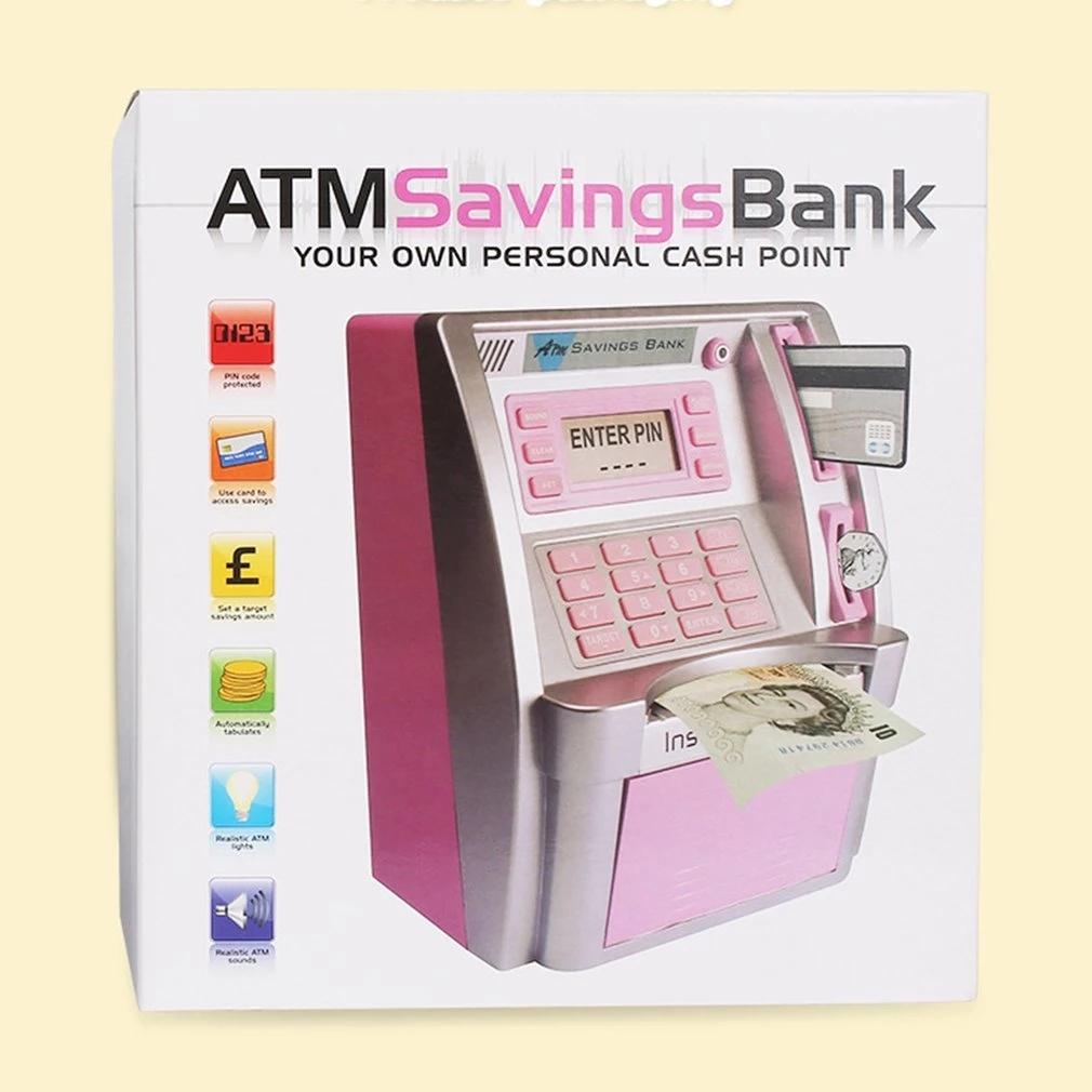 Electronic Atm Piggy Bank Children Digital Coins Cheapest Piggy Bank Customized Kids Toy Rectangle Money Bank