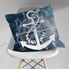 Boat Ship Art Anchor Various Sizes Square Pillow Case For Car Home Bedchamber Decor Birthday Gift