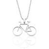 Hip Hop Men Bicycle Pendant Necklace Fashion  Plated Stainless Steel Necklace Jewelry Accessories