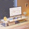 Adjustable Desktop Monitor Stand Riser Laptop Screen Ergonomic Workspace Organizer White Wood Black Walnut