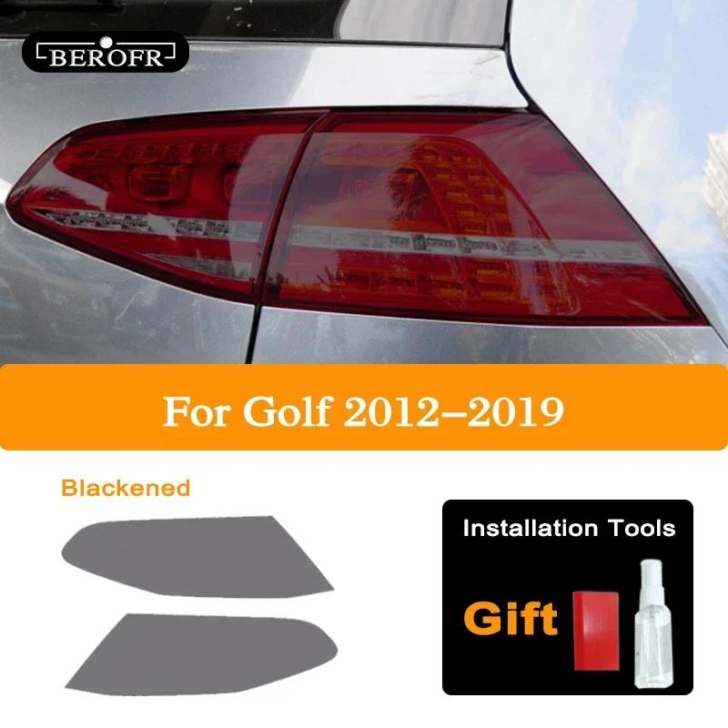 Для Volkswagen VW Golf 7 MK7 2012- Автомобильные фары Тонировка Черная Защитная пленка Задние фонари Прозрачная TPU Наклейка Аксессуары