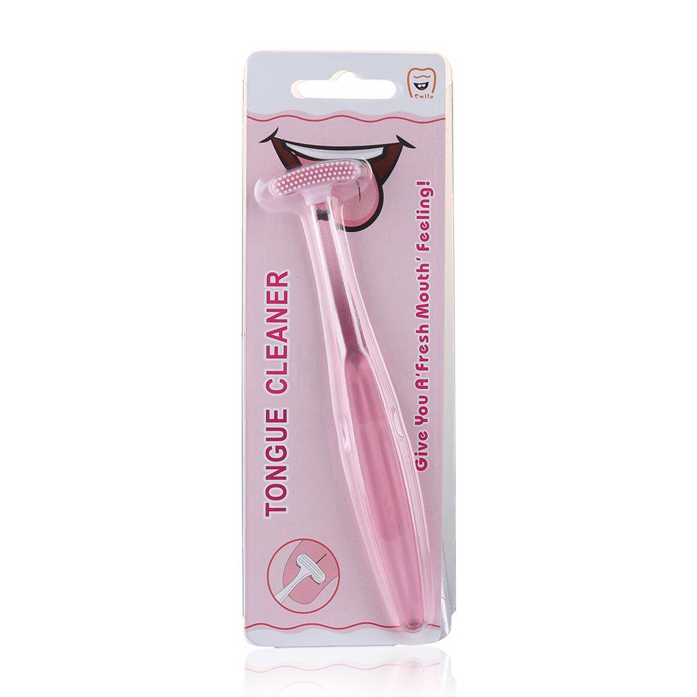 Soft Silicone Bad Breath Hygiene Double sided Cleaner Brush Tongue Scraper  Oral Clean Dental Care
