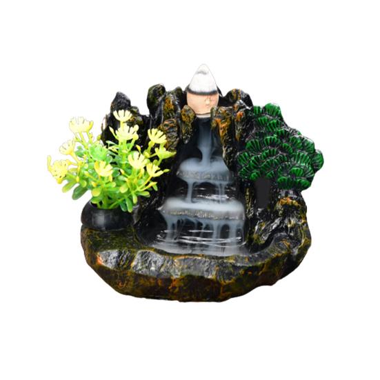 Курильница с большим отверстием для гостиной, быстрый дым, смола, водопад, держатель для благовоний, украшение для стола, домашний декор