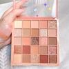 25-цветная палитра теней для век жемчужно-матового цвета, контурные тени для век, прочные водонепроницаемые и устойчивые к поту косметические продукты для студенческого макияжа