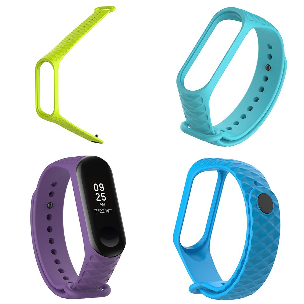 Для Mi Band 3/4 TPU Цветной ремешок Замена браслета Умный спорт