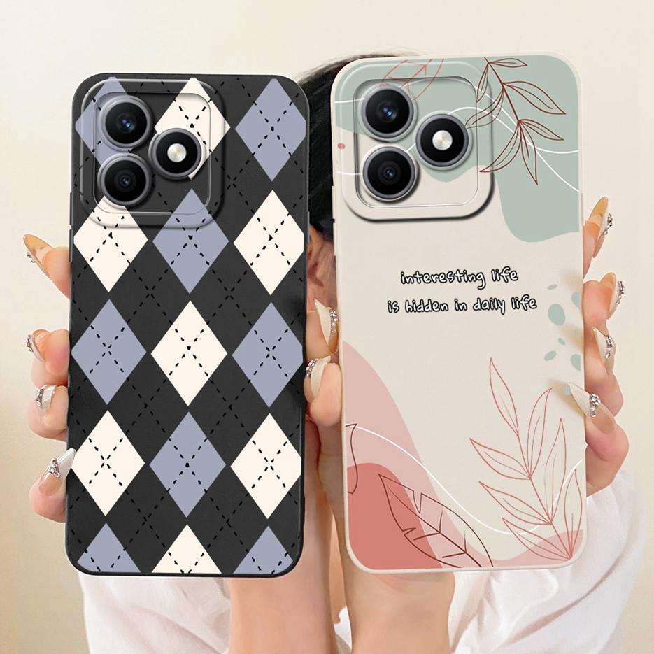 Чехол для Honor X8d 4G Красивая Девушка Подсолнухи Расписная Крышка Ударопрочный Мягкий ТПУ Чехол для Телефона Для Honor X8d X 8d HonorX8d Funda Сумки