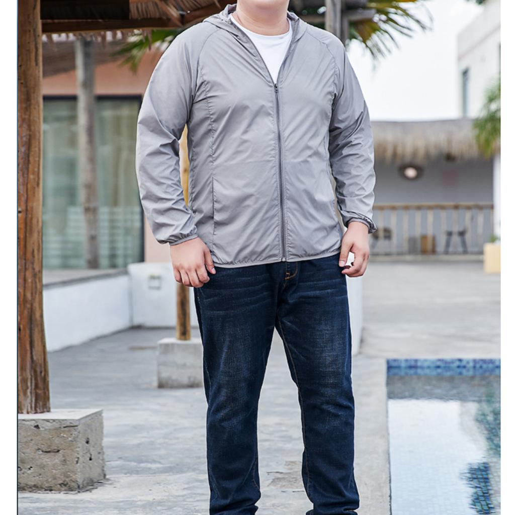 Летняя тонкая солнцезащитная одежда большого размера, мужская быстросохнущая солнцезащитная одежда больших размеров M-10XL