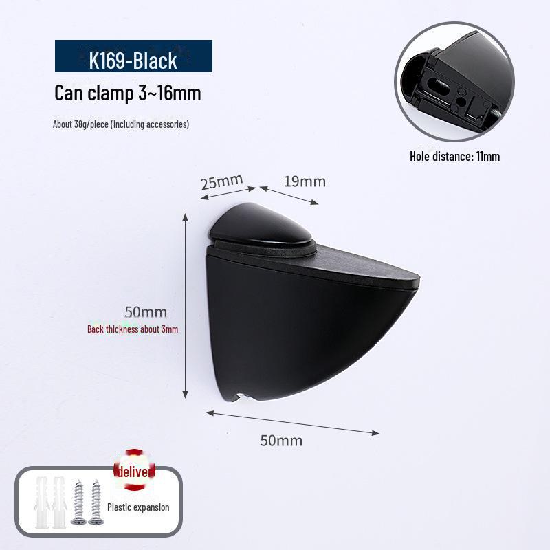 F-образный зажим для стекла Duckbill для ванной комнаты/кухни