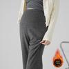 New Style Loose Bell Bottom Maternity Pants with Plus Velvet for Autumn/Winter