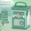 Large Capacity Fingerprint Piggy Bank for Kids - Automatic Money Roll & Birthday Gift