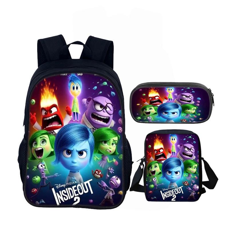 Школьный рюкзак Inside Out 16 дюймов, набор, полиэстер, для детей и подростков