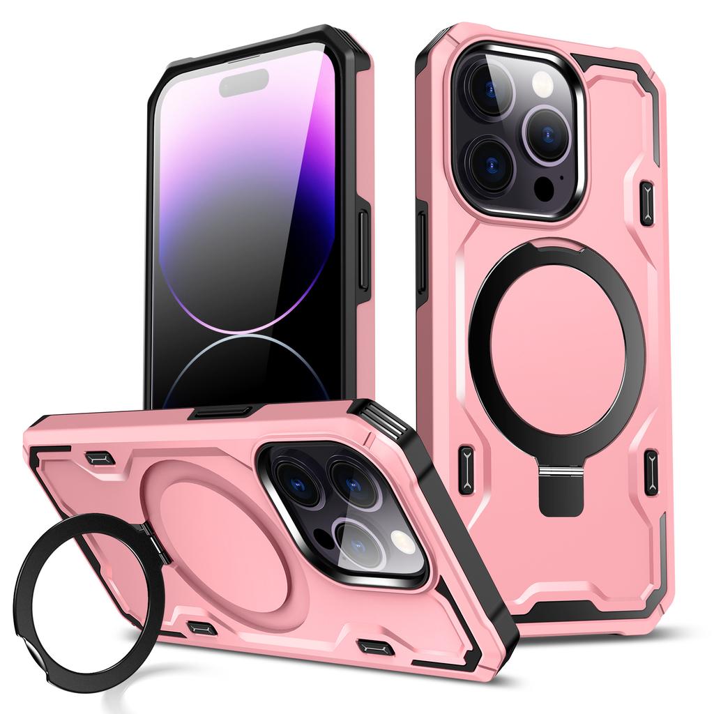 For Apple 15pro Mobile Phone Case for IPhone14 Strong Magnetic Stand Two-in-one Mobile Phone Protective Case