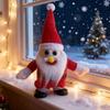 Электрическая Анимированная Шапка Санты Игрушка Рождественская Елка с Функциями Ходьбы и Тряски Праздничное Праздничное Настольное Украшение