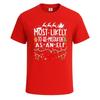 Most likely to be mistaken gift xmas novelty mens t shirt funny party shirt top
