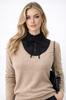 Fake Women' SHIRT Smooth WHITE COLLAR with Elegant Clasp