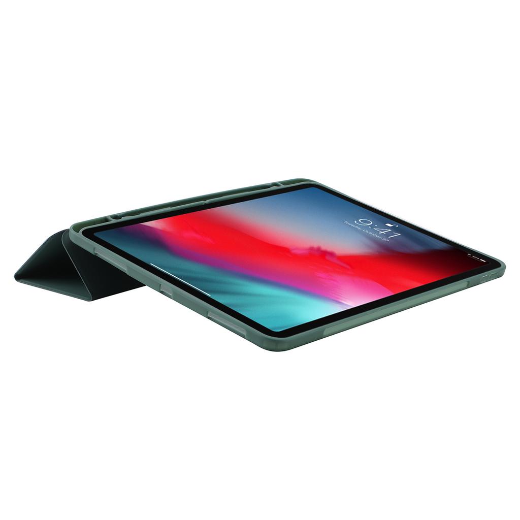 Для iPad Про 13 (2025)/13 (2024) Чехол-книжка с покрытием Skin-Touch, кожаный, трехскладной, с подставкой и держателем для стилуса, для планшета