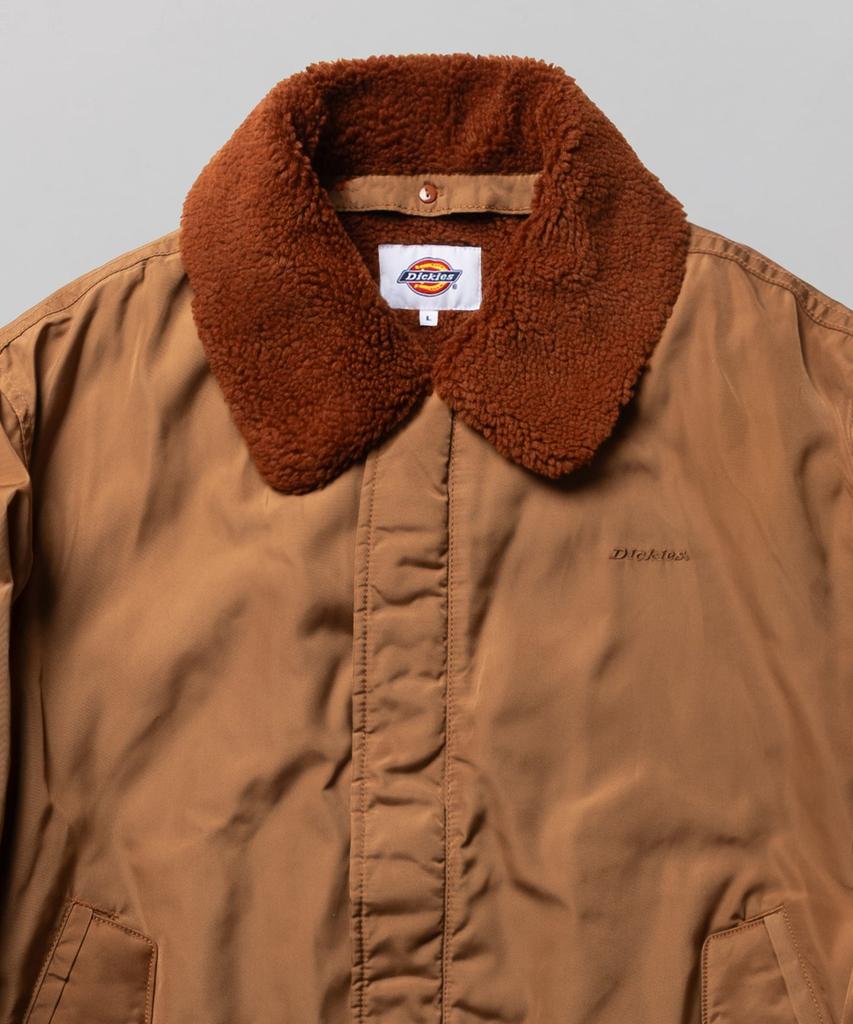 Dickies Нейлоновая бомбер-куртка с искусственным мехом, цвет верблюжий