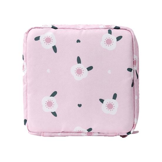 Сумка для гигиенических прокладок с рисунком из мультфильма, большая вместимость, мини-кошелек из симпатичного холста для тампонов, маленький клатч, держатель для карточек на молнии, кошелек, сумочка