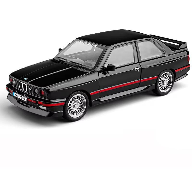 1/24 Scale 1988 BMW M3 IM3 Alloy Scale Car Model Diecast Metal Miniature Car Sound and Light Classic Car Collection Kid Toy Car Vehicle