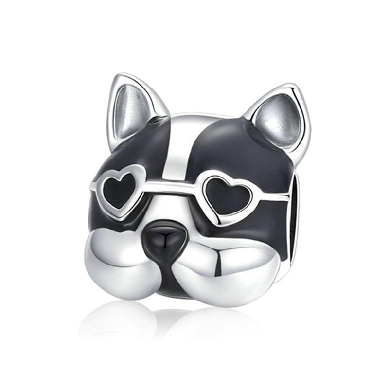 Silver Animal Cat Panda Rabbit Rabbit Lion Owl Unicorn Horse Jewelry Pendant Bracelet DIY Fit Original Bracelet