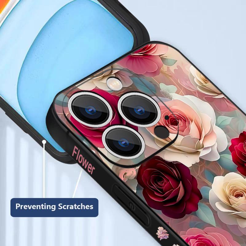 Масляная живопись Цветы розы Чехол-шнурок для iPhone 17 Pro Max Мягкий силиконовый чехол для iPhone 16 Pro Max Funda iPhone 15 14 13 12 11 16E