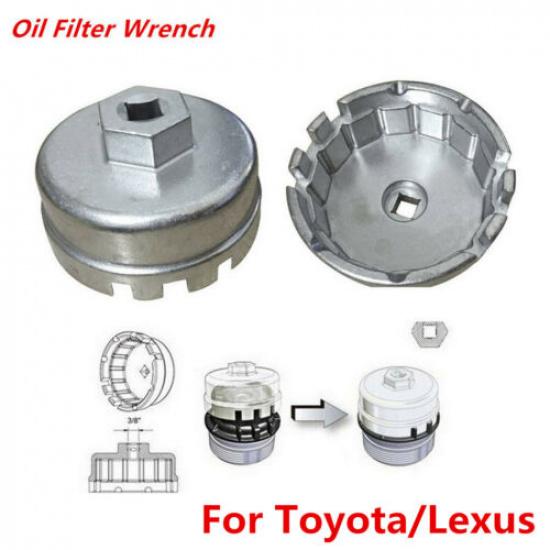 3/8"Oil Filter Wrench Cap Housing Tool Remover 15620-31060 For Toyota 4 Cylinder