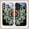 Абстрактный цветок зеленый Для Samsung Galaxy S23 U Ltra 24 Plus S20 21 FE S25 Ultra A70 A72 73 51 52 53 Закаленное стекло Чехол для телефона