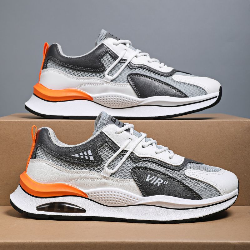 Autumn Men's Shoes Summer Breathable Mesh 2025 New Sports Running Casual Height Increase Summer Dad Trendy Shoes