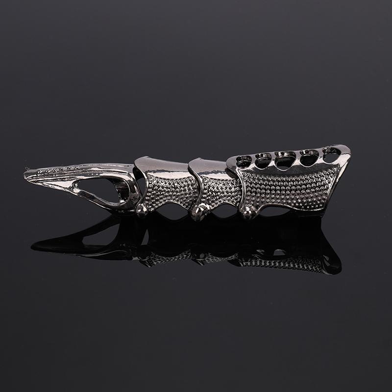 Панк-готический рок, прокрутка, суставная броня, металлическое кольцо на полный палец, золотое