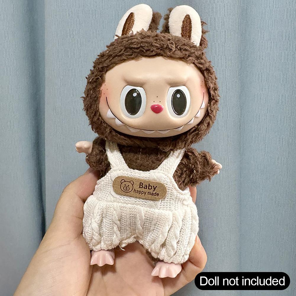 Для 17 см Кукольная одежда Лабубу Модная одежда Толстовки Кукольная одежда Цветовые толстовки Кукольные аксессуары Милые украшения Маленькая одежда