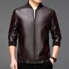Baseball Collar Leather Jacket for Men Autumn and Winter New Korean Style Slim Loose Casual Motorcycle Jacket Jacket