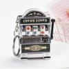 Funny Lucky Jackpot Keyrings Mini Fruit Slot Machine Keychain Slot Machine Key Chains  Gift Pendant