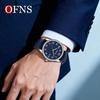 OFNS Крупные Светящиеся Кварцевые Часы с Календарем, Водонепроницаемый Цифровой Дизайн для Пожилых