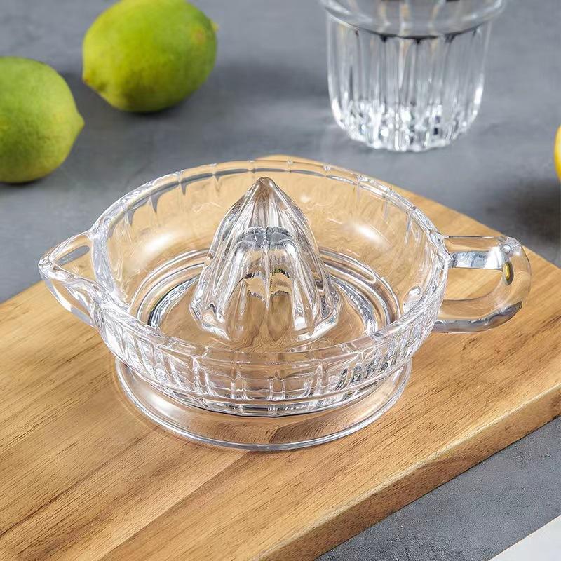 Glass Manual Citrus Juicer Lemon Orange Fruit Squeezer Press Kitchen Tool