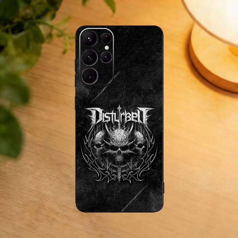 D-Disturbed Band Believe Phone Case For Samsung S25,24,23,22,30,21,10,9,Ultra,Plus,Lite Soft Black Case