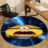 Minions Pattern Round Rug, Indoor/Outdoor Mat, for Picnic, Gameroom, Bedroom, Office, Living Room, Home Decor Carpet, Birthday Gift