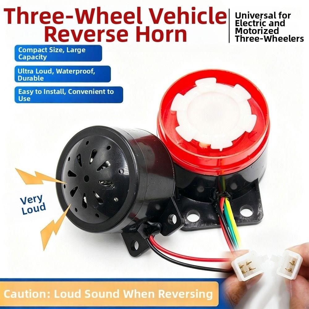 Reversing Steering Tricycle Reversing Horn 12v48v60v Anti-theft Horn Voice Warning Buzzer
